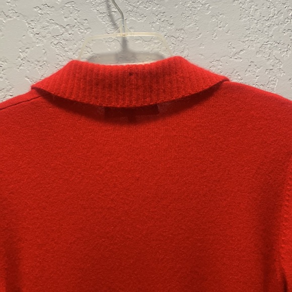 JONES NEW YORK COLLECTION CASHMERE RED MEDIUM SIZE LADIES SWEATER - Picture 7 of 11